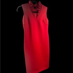 NWT Calvin Klein Red Sleeveless Dress